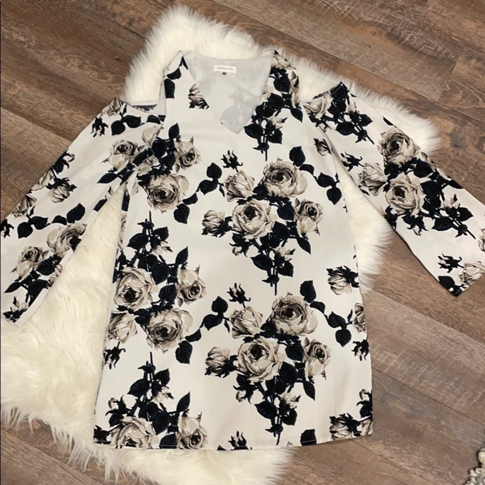 Sugar + Lips Cold Shoulder Dress